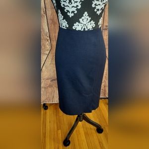 NWT Le Suit Skirt Blue Checked